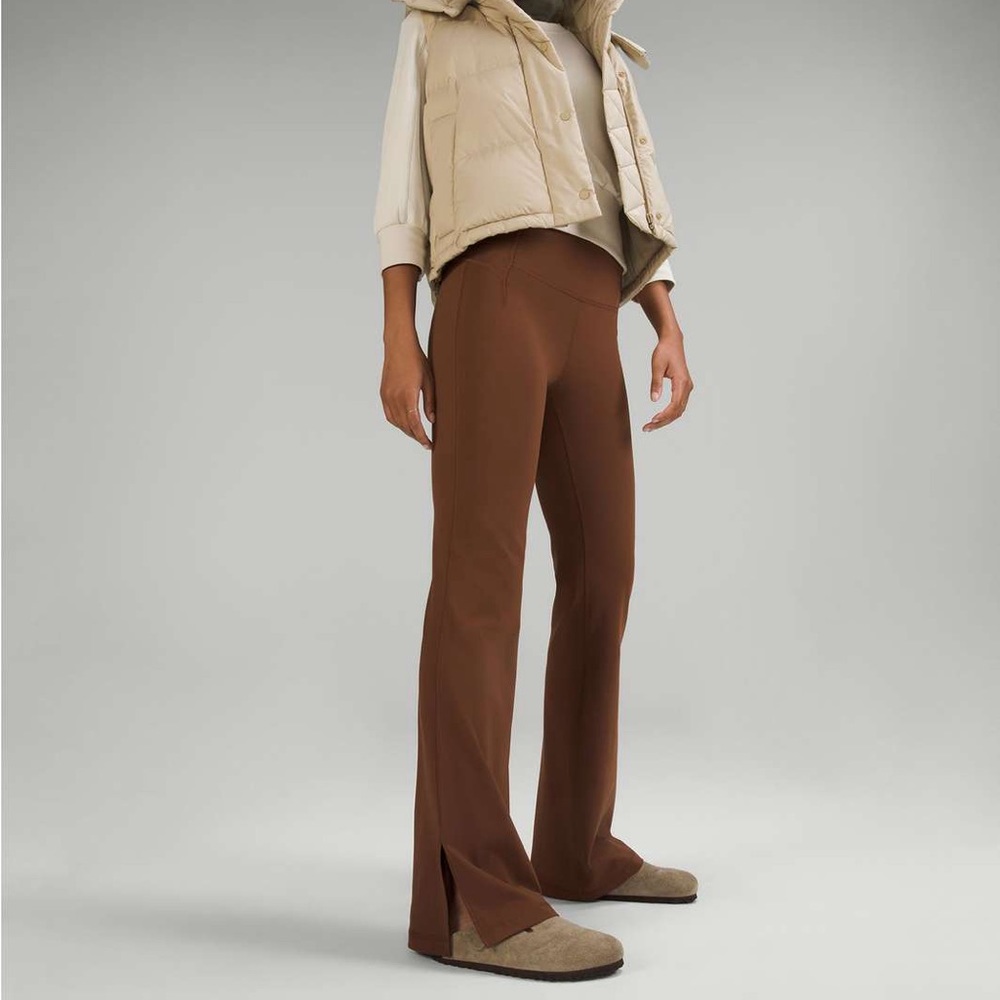Lululemon Groove Pant Split Hem Roasted Brown